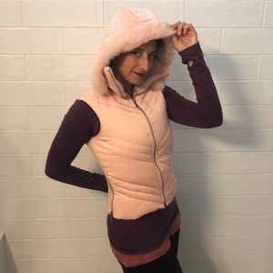 Cute n sexy Bebe vest with zip off hood